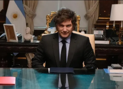 Javier Milei en su Despacho